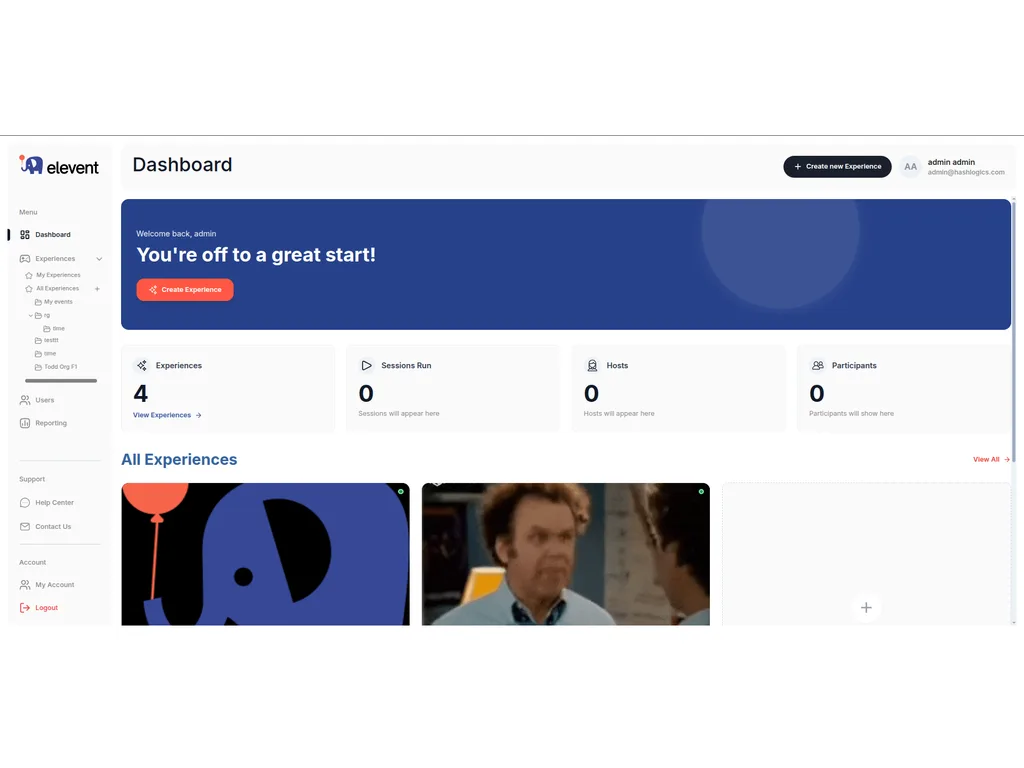 Elevent product interface