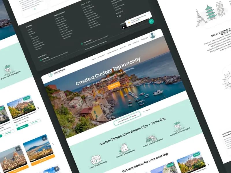 Go Real Travel product interface