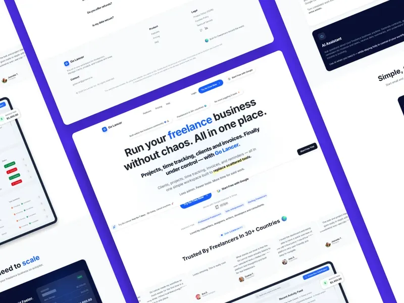 Golancer product interface